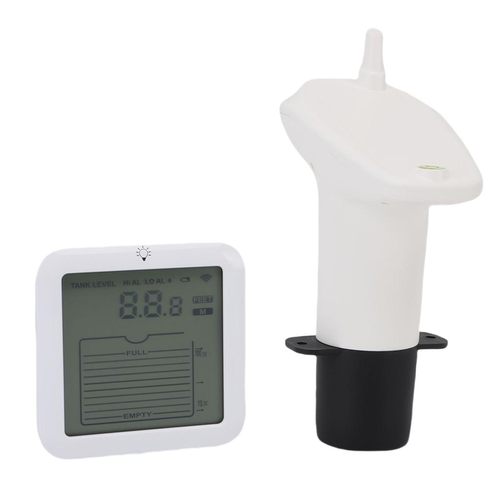Ultraschall Füllstandssensor Wasser IP65 Wasserdichter Messumformer Tank Flüssigkeitstiefe Füllstandsmesser mit Temperaturanzeige