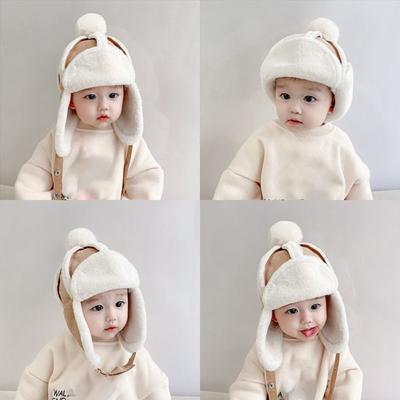 1-4 Jahre Gehörschutz Kinder Mütze Verdickt Kinder Warme Mütze Winter Baby Hut Jungen Mädchen