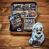 Tin Box Embroidery Kit Horror Themed Cross Stitch Kit Vintage Sewing Kit Halloween Embroidery Craft Set Gift for Embroidery Enthusiast