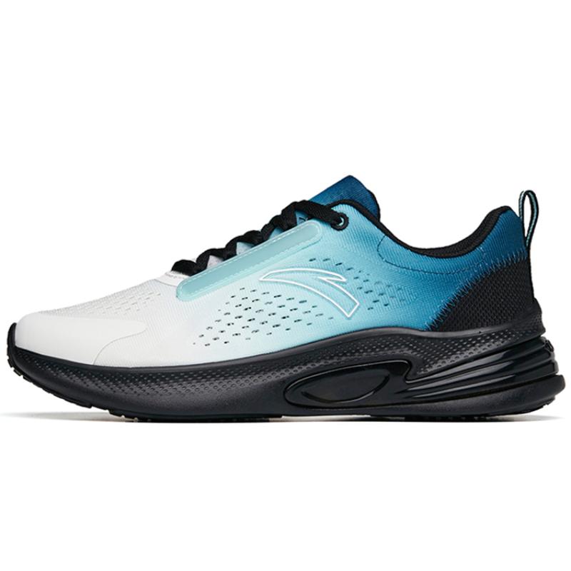 Anta Running Collection Cushioned Slip-Resistant Abrasion-Resistant Low-Top Running Shoes Men's White Blue Sneakers 112225522-3