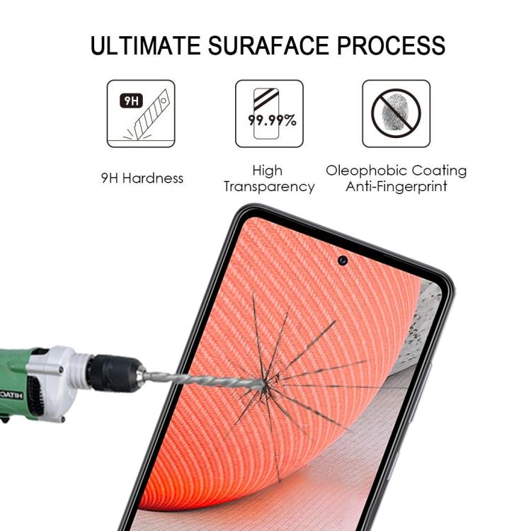 For Samsung Galaxy A72 5G / 4G Full Glue Full Screen Tempered Glass Film