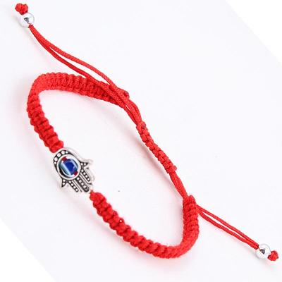 Fatima's Hand Bracelet - Korean Silk Red Rope, Unisex Lucky Gift