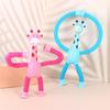 Suction Cup Light-Up Giraffe Toy Telescopic Educational Deformation Animal  Educational Play