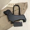 Cartoon Dog Shaped Handbag Pu Leather Purse Unique Novelty Clutch Bag Cute Evening Party Bag For Women And Girls