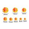 20Pcs Multisize Resin Round Cabochon Imitation Amber Cabochon For Rings Earrings Pendant Jewelry Making DIY Accessories Supplies