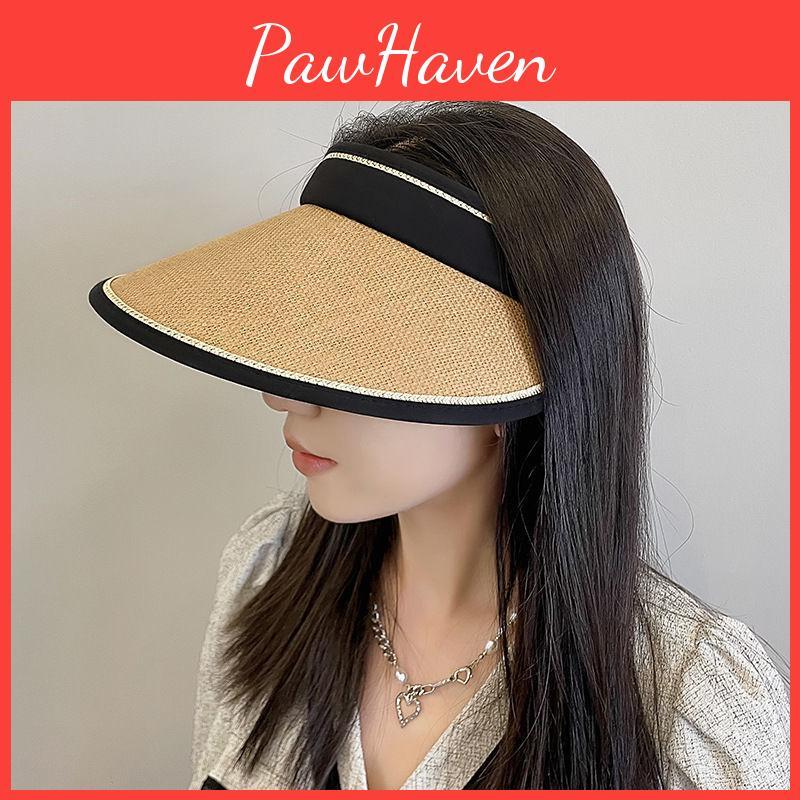 Brim Elegant Wide Sun Hat Women Featuring Foldable Design Outdoor Hat Sunscreen