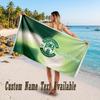 Hibernian FC Design Beach Towel Custom Text Large Towel for Beach Vacation