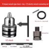 Electric Wrench Conversion Kit: Multifunctional Air Impact, Drill Chuck, Socket & Universal Connector.