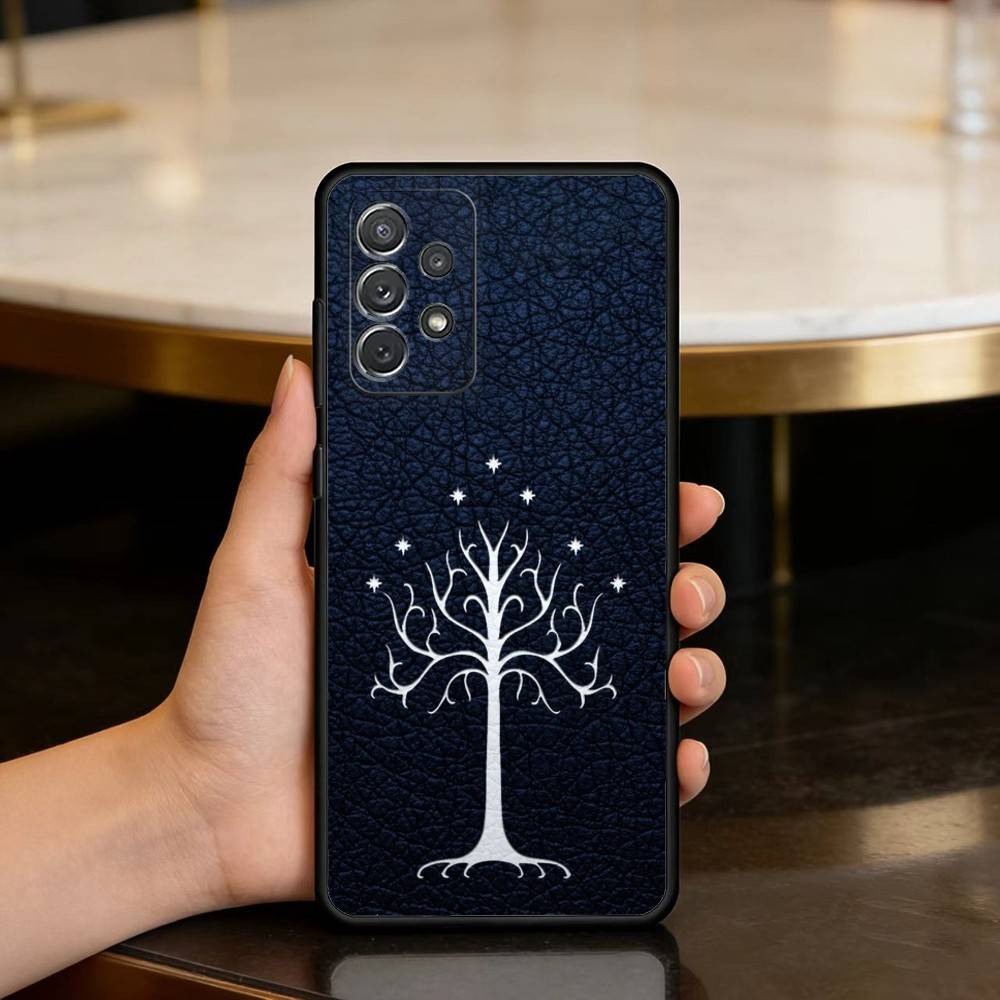

The Lord of the R-Rings Map Soft Silicone Black Cover Phone Case For Samsung Galaxy A73,A72,A71,A70,A53,A52,A51 Samsung a70
