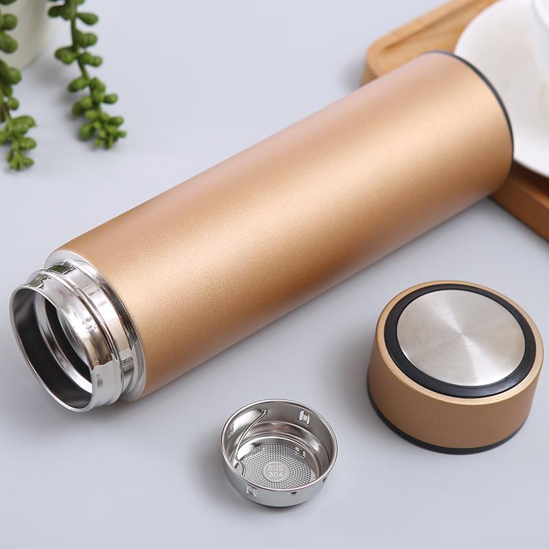 Stainless Steel Smart Thermos Cup Double-layer Vacuum Touch Temperature Cup Business Men's and Women's Office Straight Cup