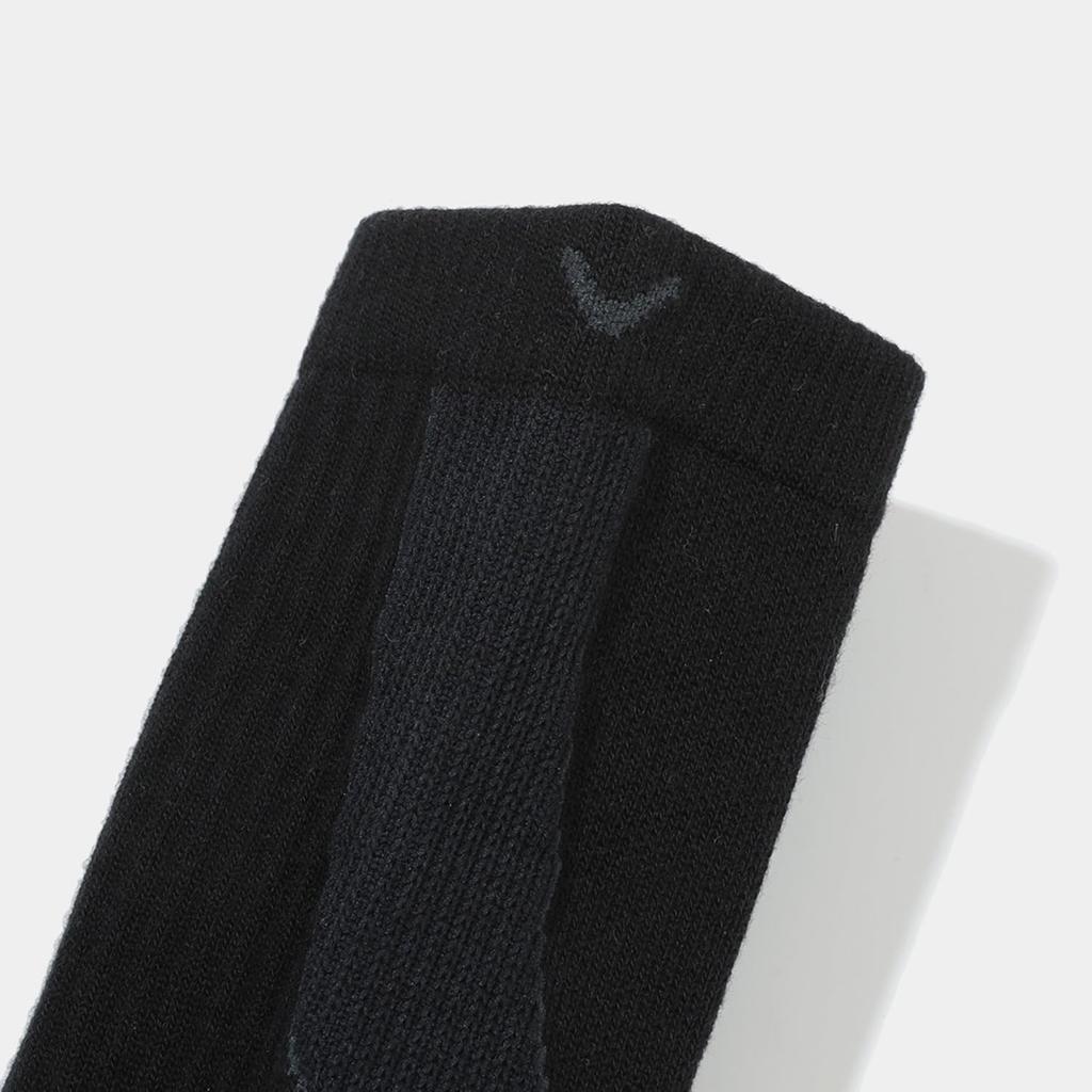 Antibacterial and Deodorizing 3D High Socks REGULAR Socks FR [Callaway] Men's SOCKS/Golf 24SS_1010_Black