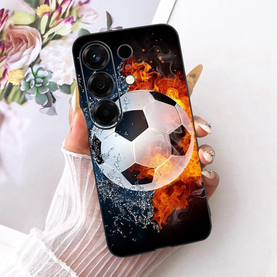 Flower Cartoon Fashion Design Phone Case For Tecno Camon 50 4G CN5 Camon50 Funda Soft Lisquid Silicone Shockproof Back Cover