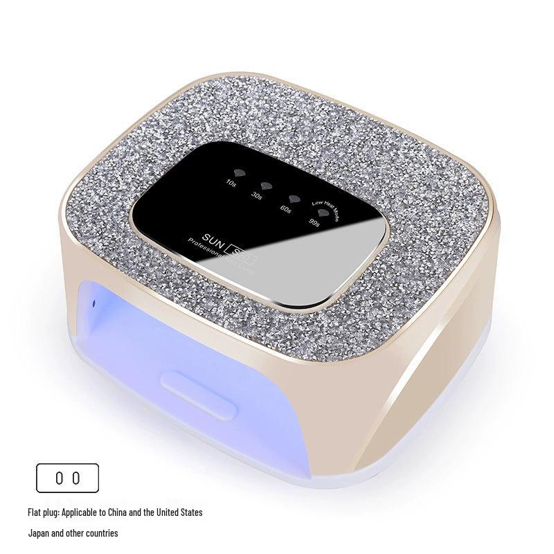 

Перезаряжаемая мощная лампа для ногтей с двойным источником света и умным сенсором для нанесения геля и страз