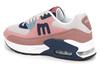 Mozu Air Cushion Sole Pink Size 23cm Women's Lace-Up Sneakers, Navy,