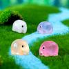 10/20/50pcs Miniature Resin Luminous Elephant Figurines for Garden Home Desk Ornaments Kawaii Animal Micro Landscape Accessories