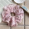 White Polka Dot High Elasticity Korean Style Women's Ponytail Hair Tie 2026