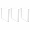 VidaXL Dining Table Legs In V-Shape, 3 Pieces, White, 100 X (72-73,3) Cm, Steel 4012673