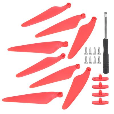 2 Pair RC Drone Propeller Replacement Accessory Fit for Hubsan H117S Zino ZinoiproRed