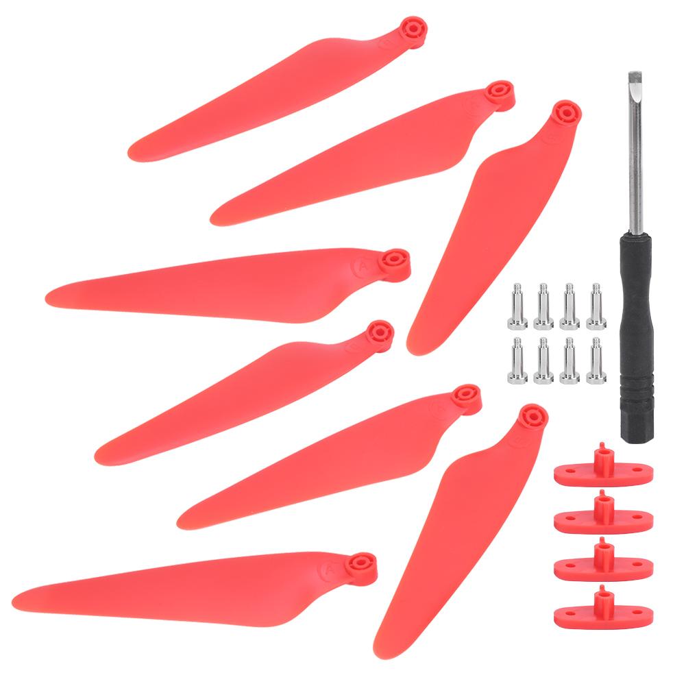

2 Pair RC Drone Propeller Replacement Accessory Fit for Hubsan H117S Zino ZinoiproRed червоний