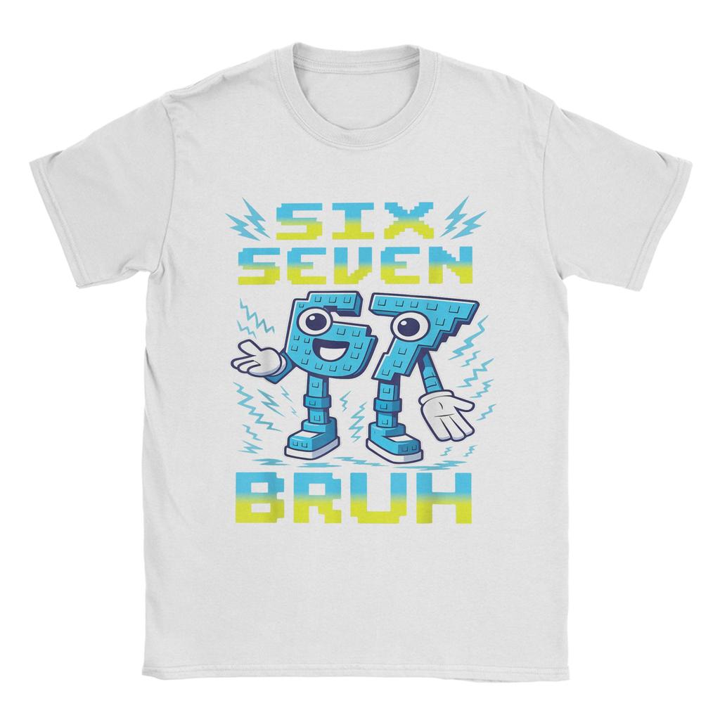 67 Six Seven 67 Italian Brainrot Gaming Meme T Shirt for Unisex 100 Cotton TShirts Tee Shirt Short Sleeve Clothes Graphic