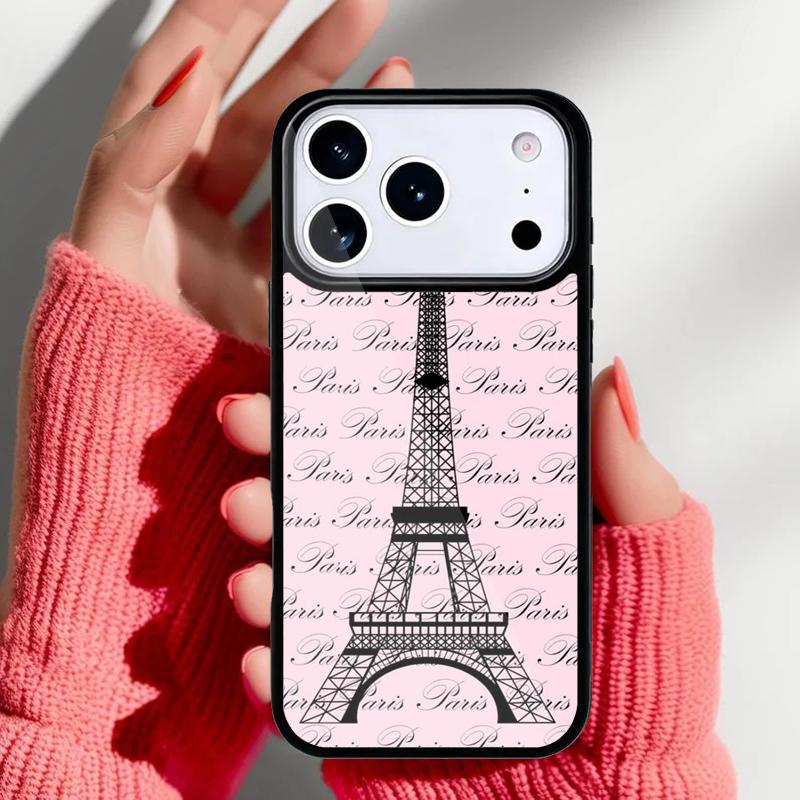 Eiffel Tower Paris Phone Case for iPhone 17 16 15 14 13 Pro Max Back Cover for 12 11 Pro Coque