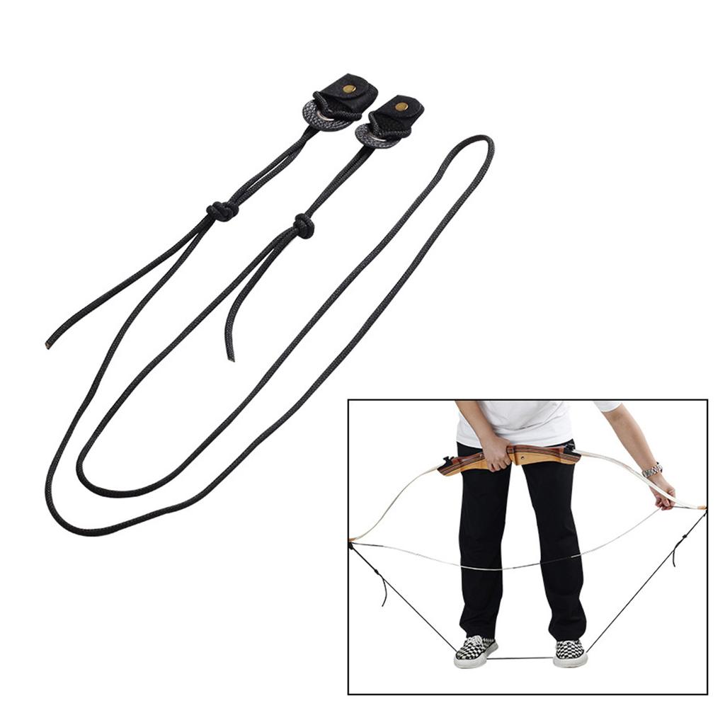 Leathers Recurve Bow Stringer Bow Winding Rope Changer Archerys Recurve Bow Stringer Tool Hunting Accessories Durable