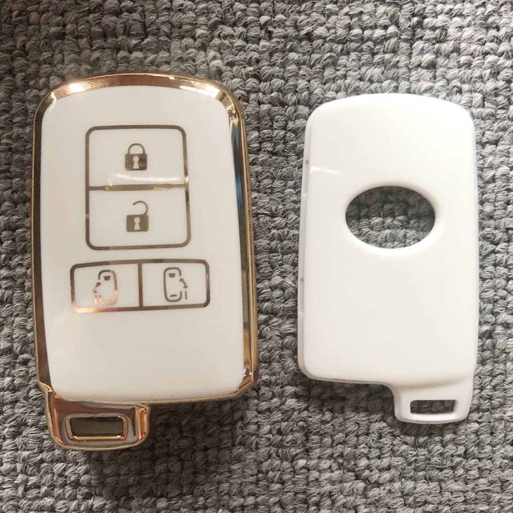 Kinotaka TPU smart key case for Toyota vehicles, 4 buttons,