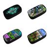 Cross-Border My World Black Double-Layer Pencil Case for School Students, Cartoon Stationery Storage, Wear-Resistant and Convenient