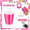 200 Stück 2OZ Mini Partybecher Plastik Schnapsgläser Rote Einwegbecher für Weihnachten Geburtstag Hochzeit Feiertagsfeier