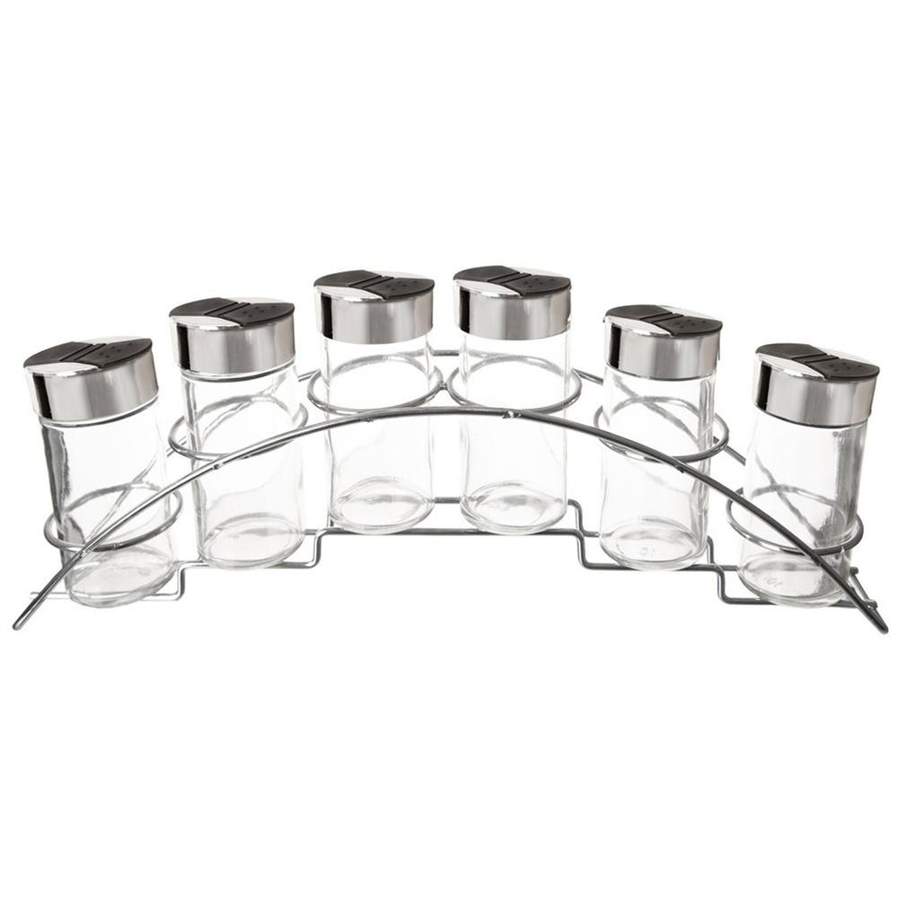 Spice Rack with Containers, 7 Pieces.