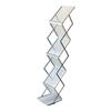 Foldable Magazine Rack Exquisite Foldable Brochure Stand for Exhibitions Office Retail Store