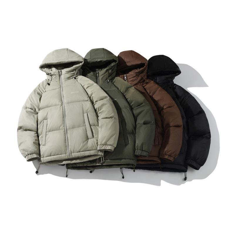 Men's clothing autumn and winter new light and fluffy warm short down jacket men's youth loose duck down jacket hooded jacket