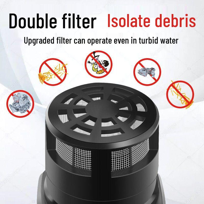 12V Mini-Wasserpumpe: 15m Förderhöhe, Tauchfähig, Selbstansaugend 220V für Schlitz-/Schneidemaschinen