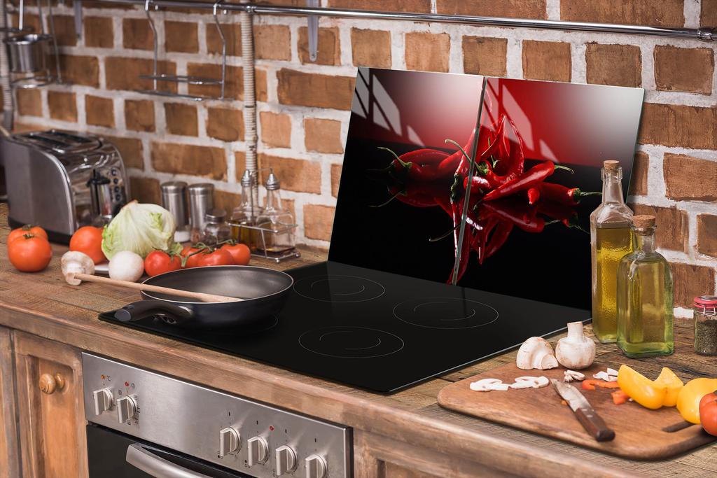 SZKLANA PŁYTA OCHRONNA NA KUCHENKĘ 85x52 CHILLI