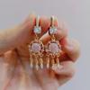 Fashion Party Ohrringe Zirkon Quaste Drop Ohrringe für Frauen 2023 Neue Gold Farbe Hochzeit Engagement Party Schmuck Zubehör