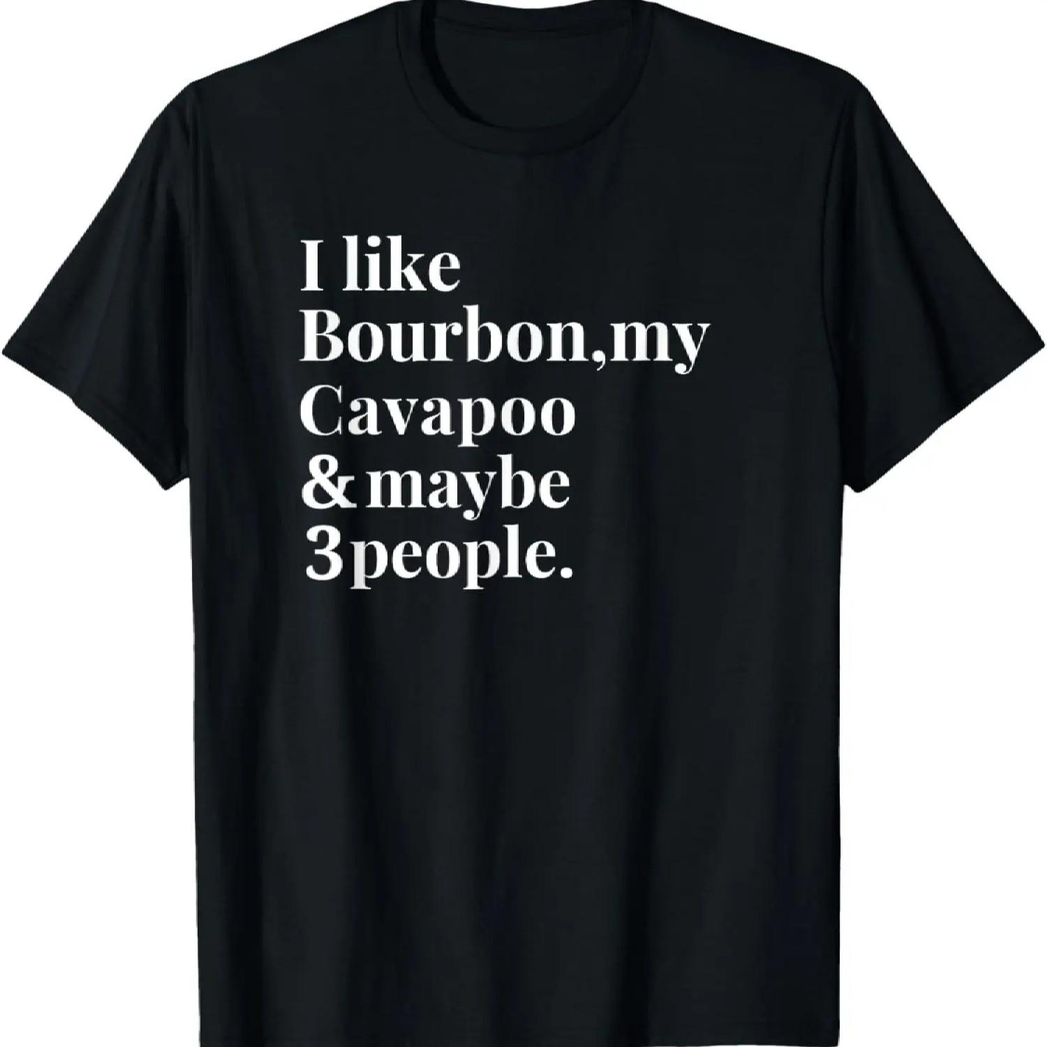 

Cavapoo Funny Dog Owner Bourbon Whiskey Lover Gift Men T-Shirt XXXXXL різнокольоровий