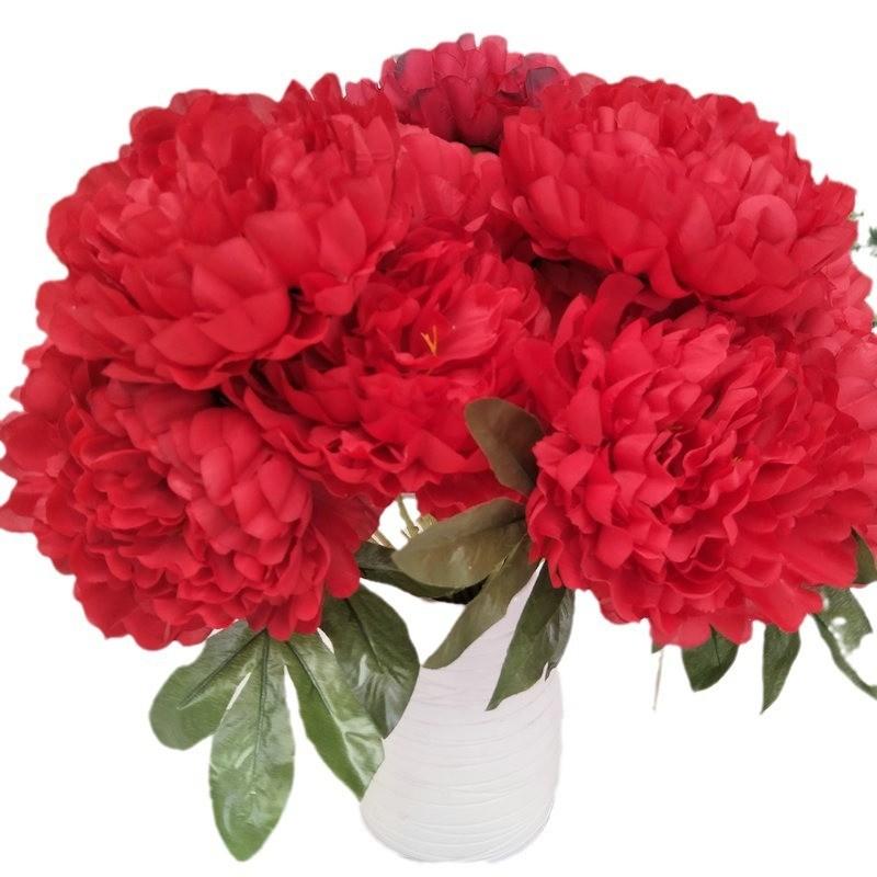 Silk Peony Oversized Flowers With Artificial Blooms For Wedding Decorations