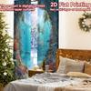 2pcs, 2D FLAT PRINTING Curtains (Without Rod) Ocean Paradise Holiday Curtains Fabric Curtains Decorations Suitable for Living