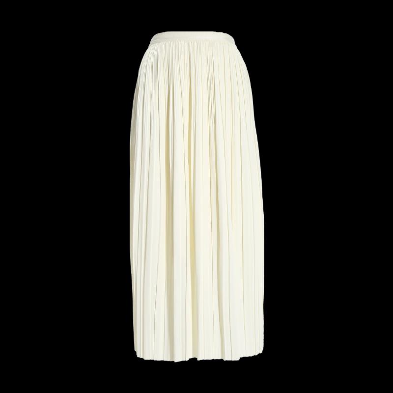 Women's Elegant Pleated A-line Midi Skirt
