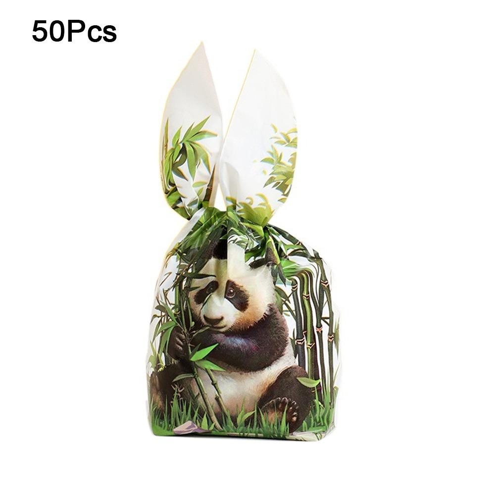 50 Buc Pungi Urechi Lungi Iepure Desen Animat Model Animal Pungi pentru Bomboane Cadou Pungi Ambalare Fursecuri Gustare