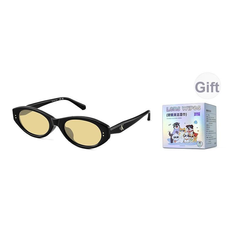 Calvin Klein Polarized Fashion Street Style Narrow Frame Cat Eye Sunglasses Unisex sunglasses CKJ26624SLB