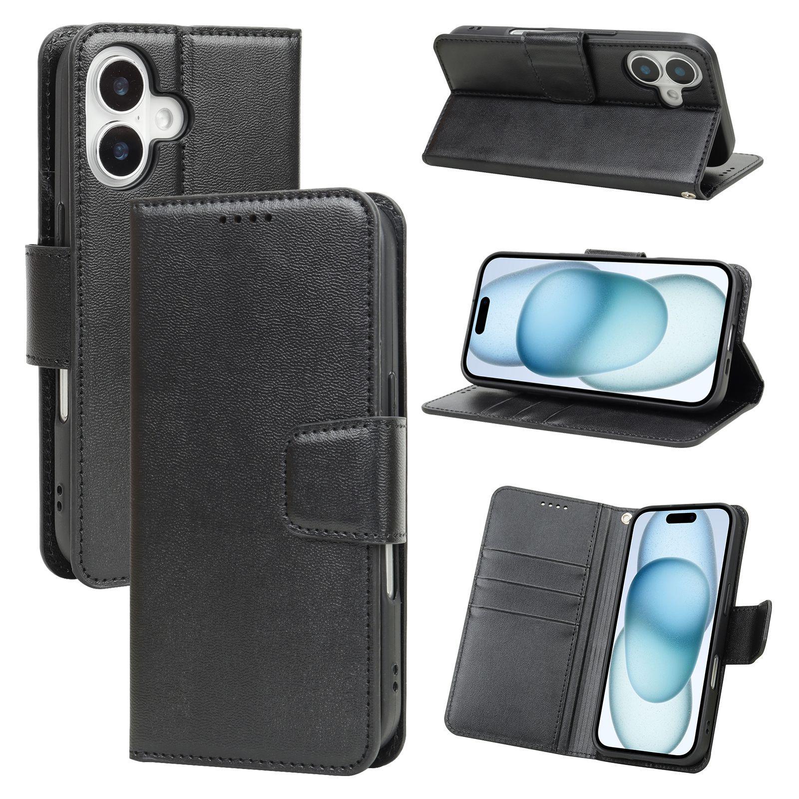 

iPhone 17 Case: Xiyangyang Ladder Buckle Wallet, Card Holder, Anti-Drop Stand Cover iPhone Air чёрный