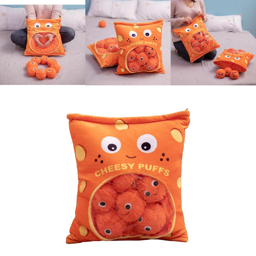 Weiches, bauschiges Snack-Plüschkissen mit PP-Baumwollfüllung für Mädchen, Geschenkidee