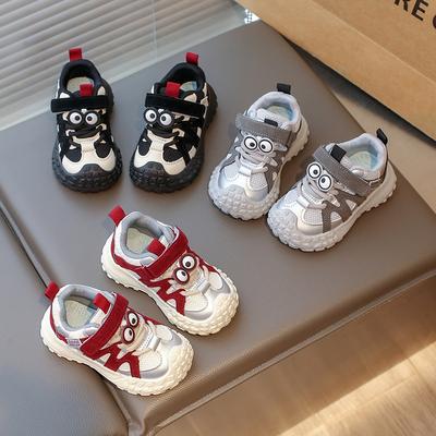 Children's Sports Shoes 2025 Spring Net Toddler Shoes for Girls Non-slip Cartoon Running Shoes for Boys