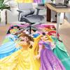 Princesses Colorful Gowns Carpet For Playroom Bedroom Living Room Sofa Home Decorkids Game Area Rug Nonslip Floor Mat