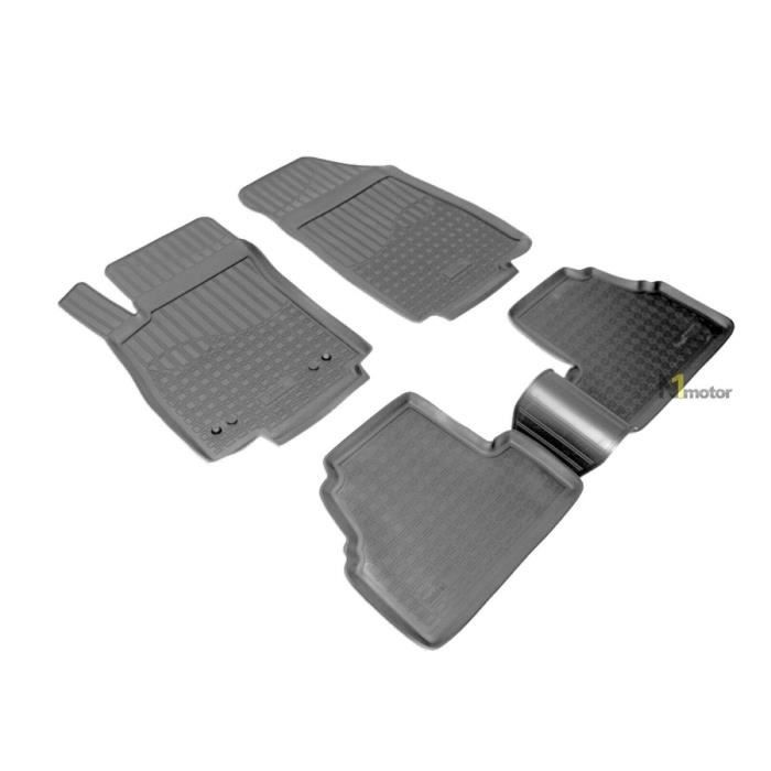 NORM Liners | Tapis en Caoutchouc TPE Tous Temps + Kit Bac de Coffre Pour Opel Mokka / Mokka X Ab 2012