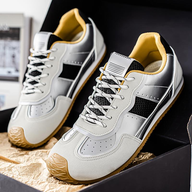 Men's Outdoor Running Shoes, Walking Casual Breathable Shoes 2025 Anti Slip and Comfortable Men's Shoes for Sale Vulcanize Shoes