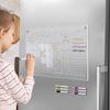 Magnetic Acrylic Schedule Board With Erasable Surface And Storage Box For Daily Planning