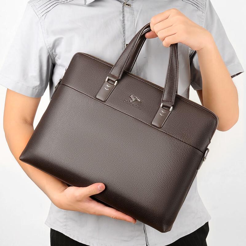 Men's Business Leather Handbag