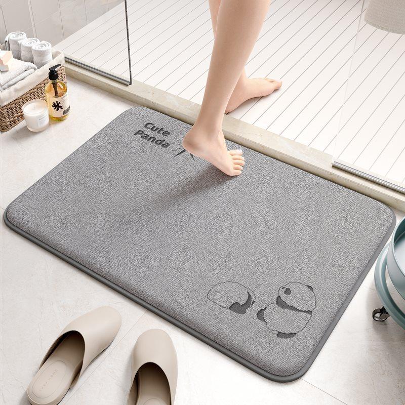 Thickened Memory Cotton Moisture-wicking Floor Mat Bathroom Bathroom Foot Mat Entry Door Mat Slip-resistant Cartoon Soiled No-wash Mat